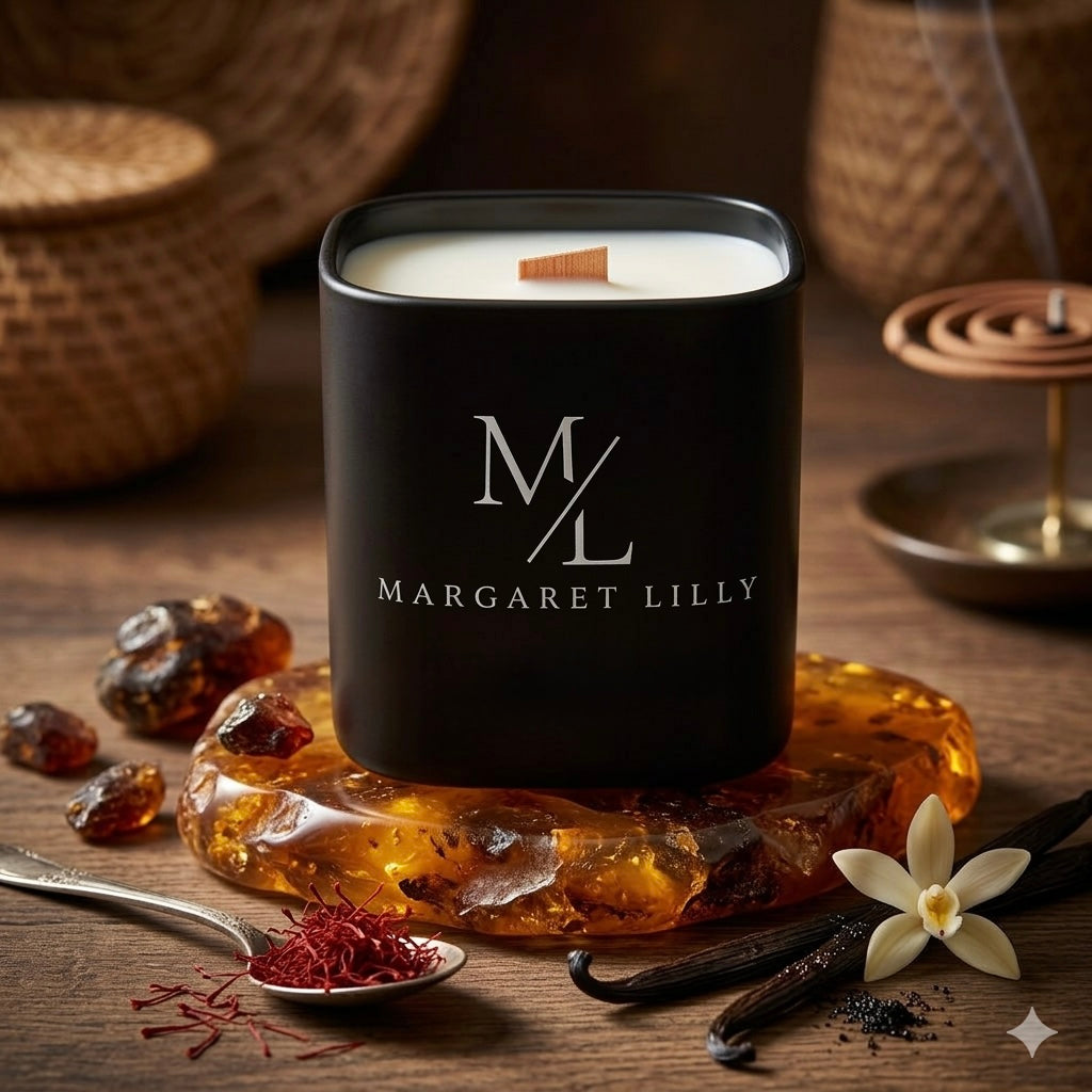 Saffron Amber Vanilla Candle
