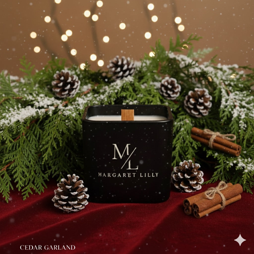 Cedar Garland Candle