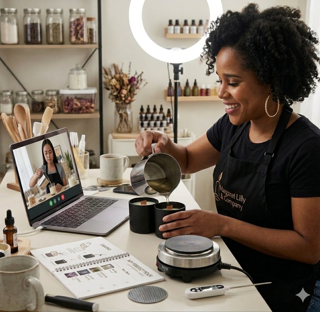 At Home Candle Business Starter Training | Kit + Live 1:1 Training (Free Shipping)