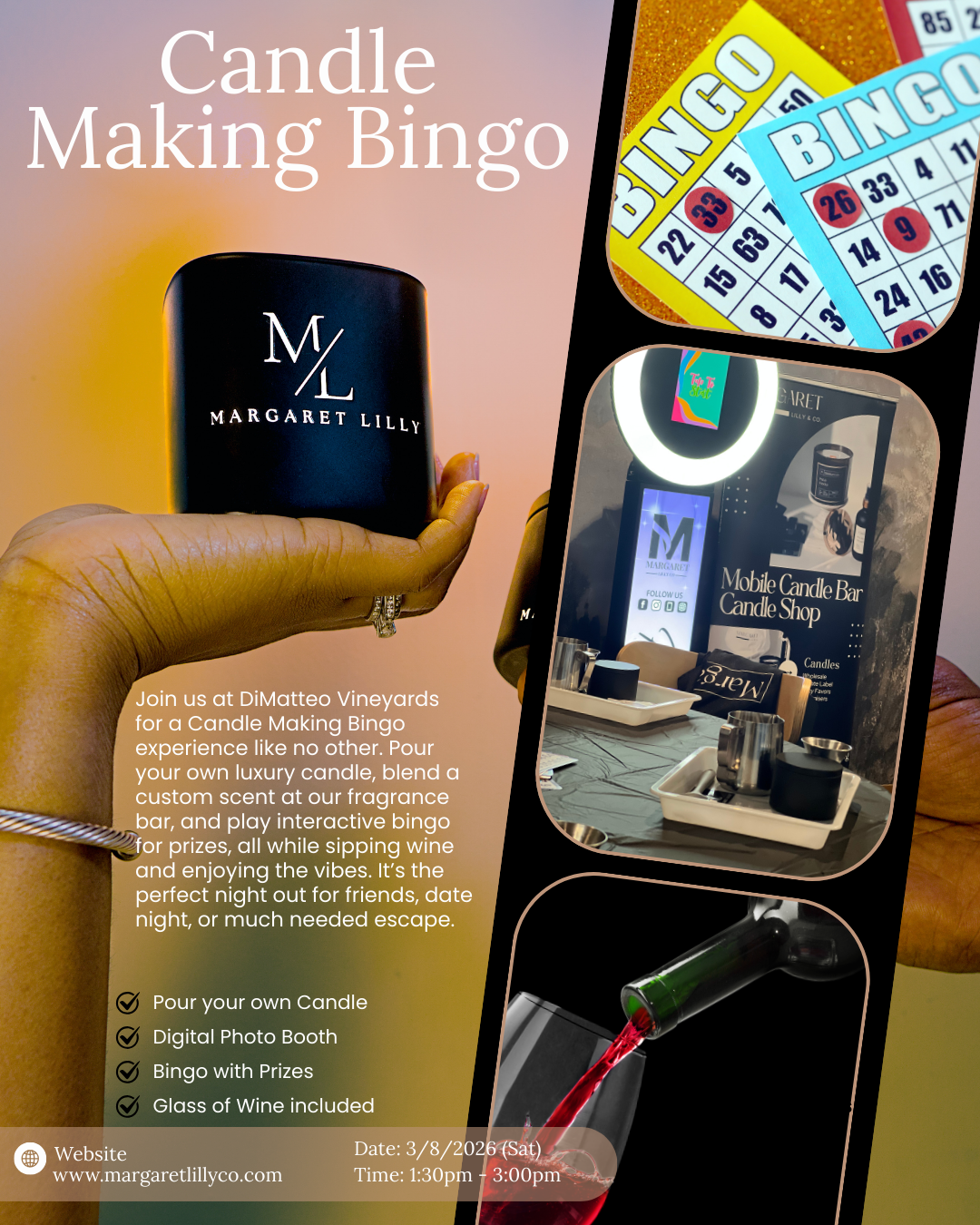 Candle Making Bingo at DiMatteo Winery