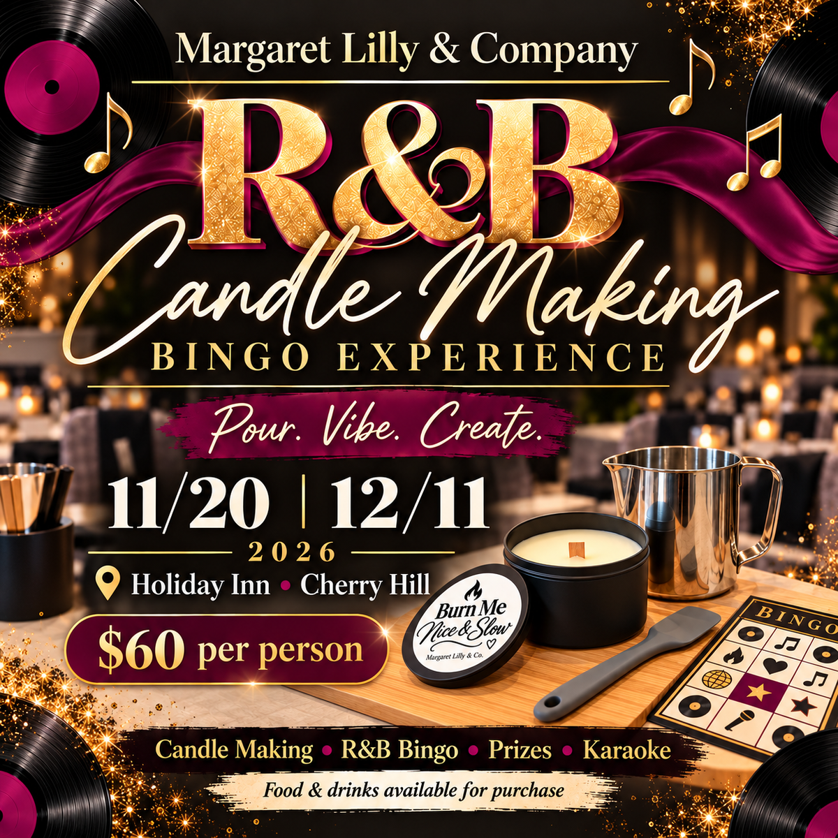 R&B Candle Bingo Experience | Multiple Dates